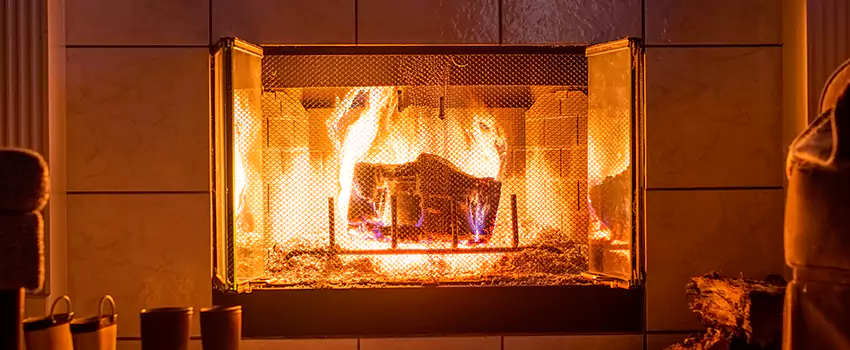 Mendota Hearth Landscape Fireplace Installation in Lombard, Illinois